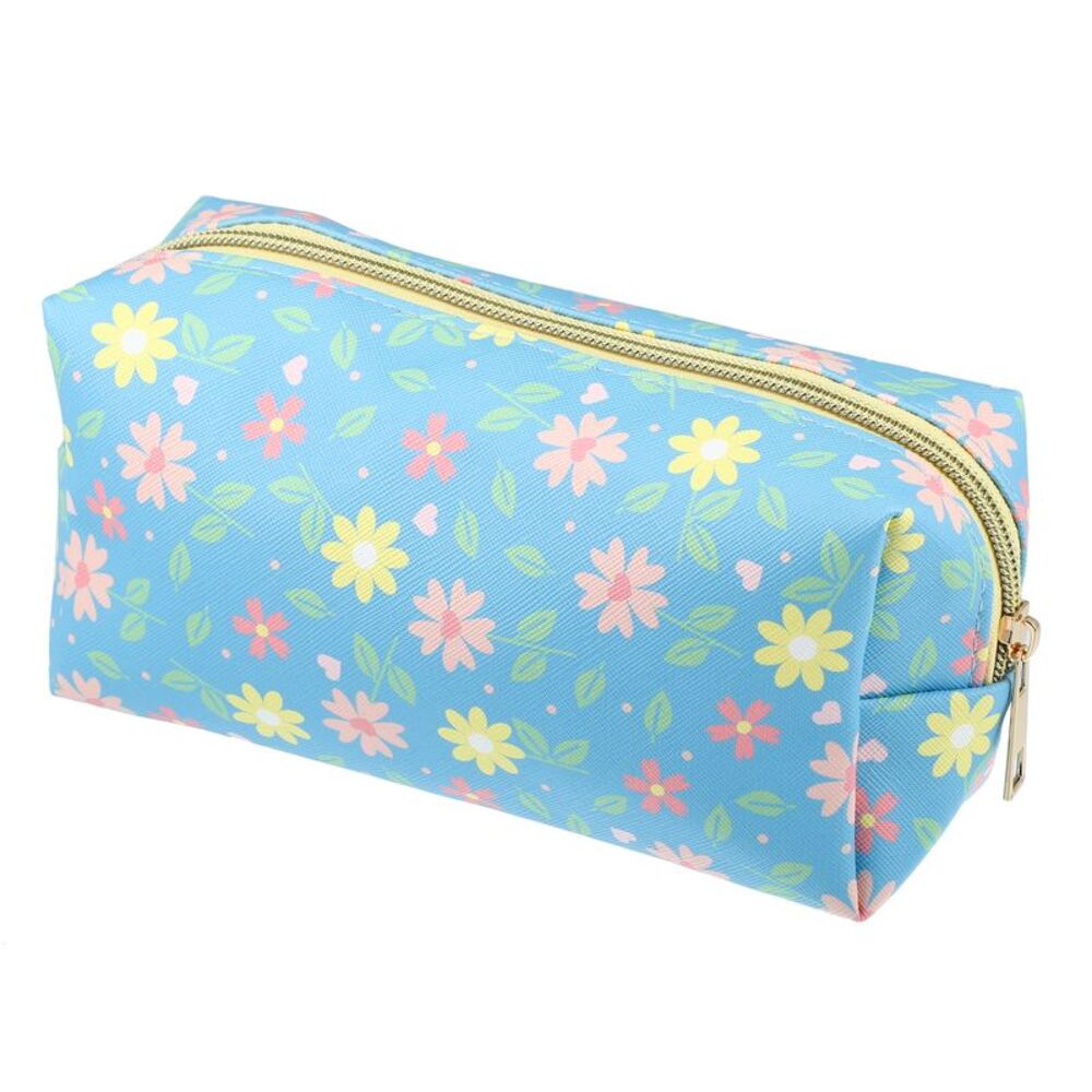 Patch Small Flowers Toiletry Bag Travel Cosmetic Organizer Multicolor